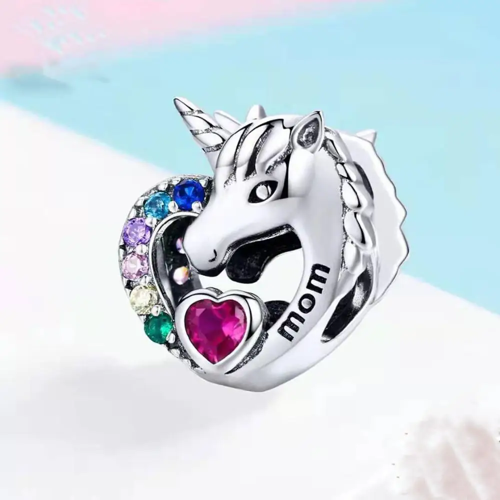 Подарок на Хэллоуин Череп русалка камбала мама лист корона diy бисера Подходит Pandora талисманы браслет S055 - Цвет: A2067