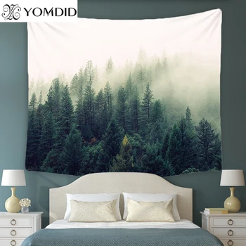 

3 size Forest scenic Tapestry Indian Mandala Wall Hanging Tapestries Bedspread Yoga Mat Beach Towel Table Picnic Cloth Blanket