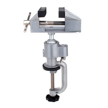 

Universal Table Vise with 360 degrees Swiveling Head Clamp for Crafting Painting Sculpting Electronics Soldering