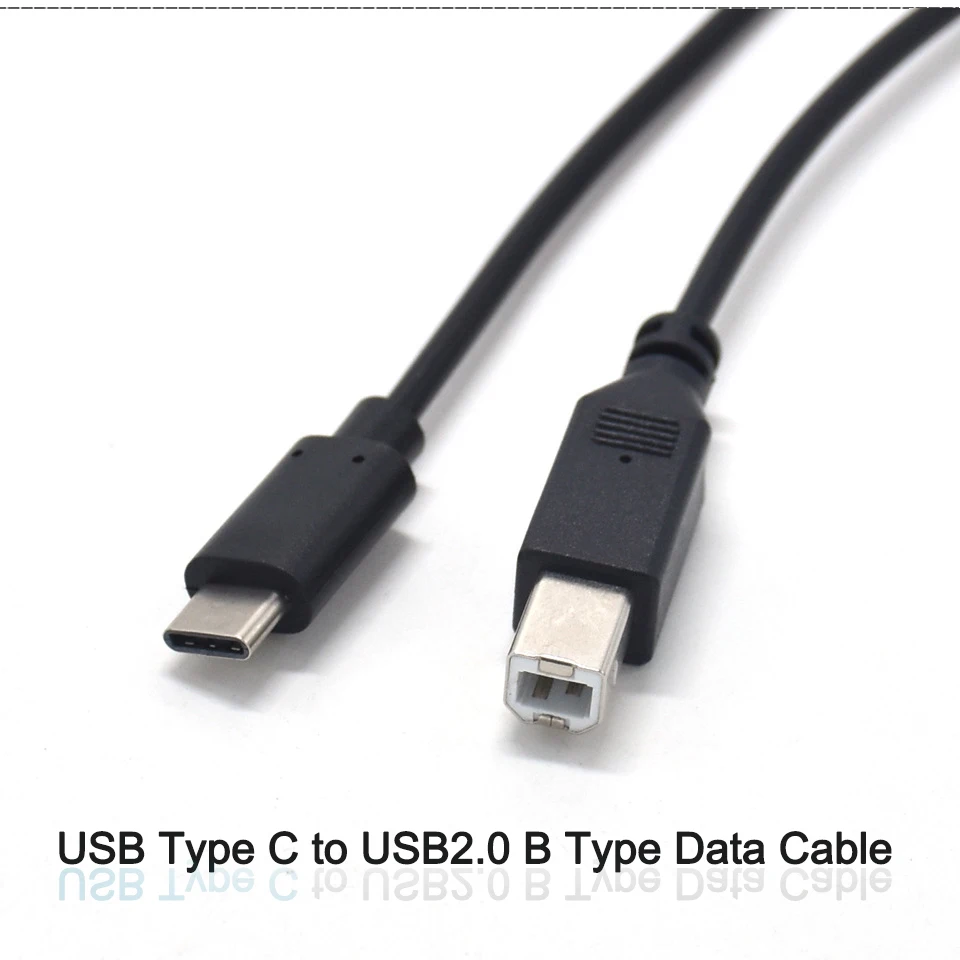 USB 3,1 usb type-C мужской разъем для USB 2,0 B Тип Мужской кабель для передачи данных для сотового телефона, MacBook, ноутбука и принтера