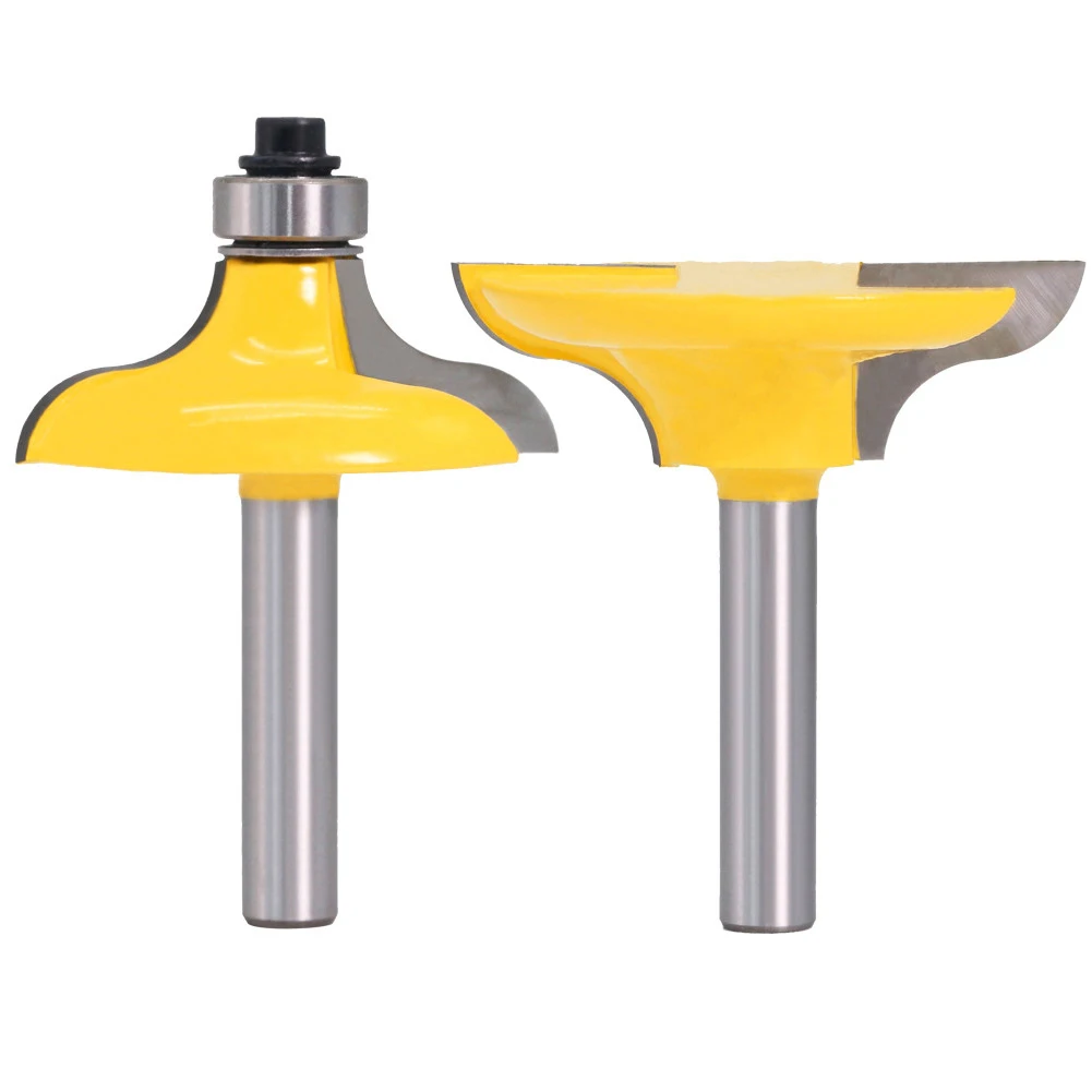 

2PCS 8MM Shank Wood Carving Milling Cutter Woodwork Cutter Power Tools Door Frame Knitting Knife Edging Router Bit Trimming