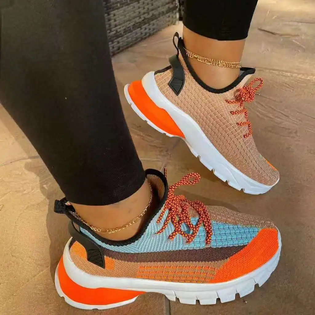 Zapatillas de deporte transpirables para mujer, zapatos cómodos para correr, senderismo, informales, para exteriores, novedad de 2021