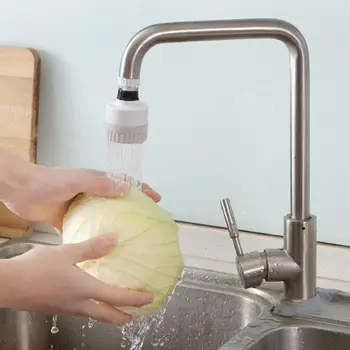 

360 Degree Shower Head Bubbler Saver Tap for Bathroom Kitchen Tools Rotary Swivel Faucet Nozzle Anti-splash Water Filter Adapter