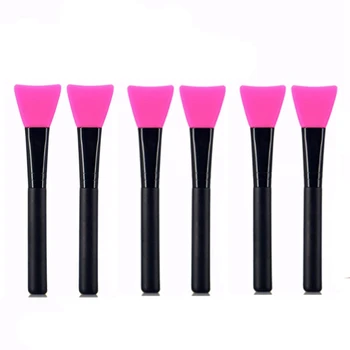 

6 Pcs Silicone Face Mask Brushes, Flexible Facial Mud Mask Applicator Brush