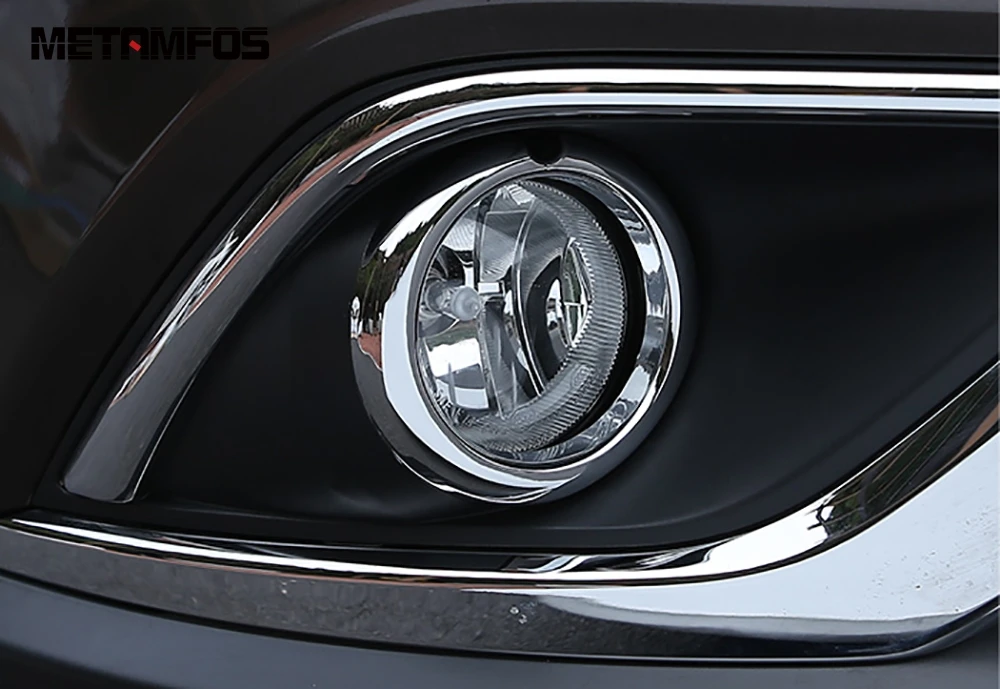 Для Mitsubishi Outlander 2016 2017 хромированная крышка передсветильник противотуманной фары