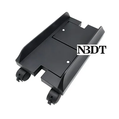 Black Пластиковые PP cpu стойки для хранения, Тормозные колеса, колесики, настольный компьютер, башня, тележка, регулируемая ширина, офисные, черные, серебристые, серые - Цвет: Black