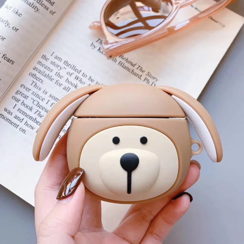 Чехол для наушников с изображением милой собаки, медведя, коровы, свиньи, для Airpods, чехол для Apple, беспроводная Bluetooth гарнитура, оболочка, мягкая оболочка, коробка - Цвет: style 3