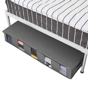 

Storage Clothes Box, Shoes Holder, See-Through Window Washable Multi-Functional Under Bed Container 2020 New Arrivals