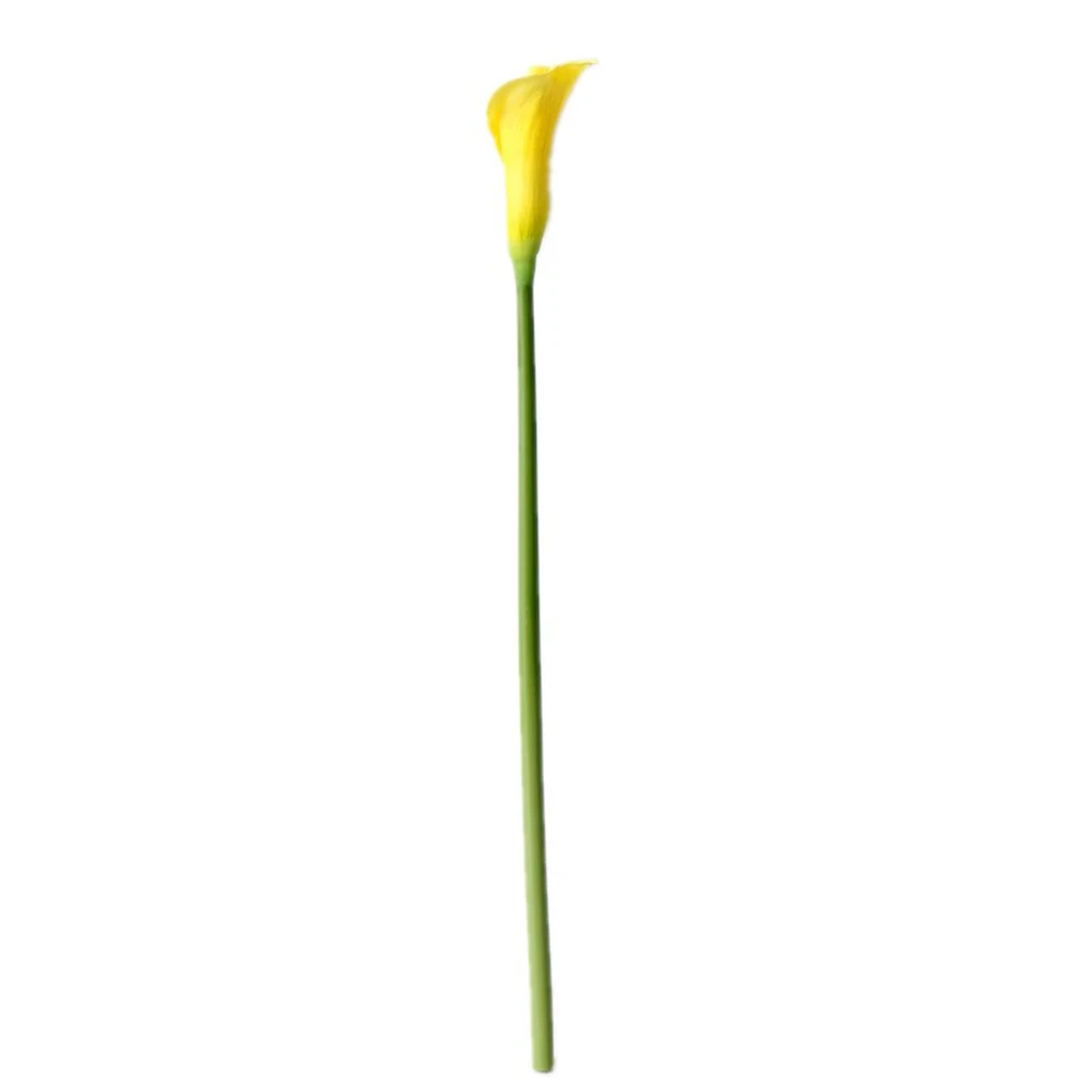 1pc Artificial Flower Elegant Plants Real Touch Decoration Bouquet Fake Calla Lily Wedding Party Birthday PU Bridal Lifelike