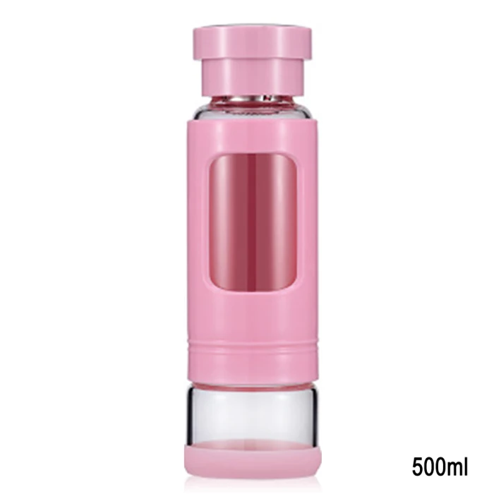 Double-layer Portable Outdoor Sports Tea Glass Heat-resistant Tea Water Separation Cup Dual-use Cup PAK55