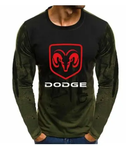 Пуловер с круглым вырезом и градиентом, толстовки для Dodge Car с логотипом, повседневные хлопковые мужские толстовки в стиле хип-хоп, Harajuku, мужская одежда K - Цвет: 23