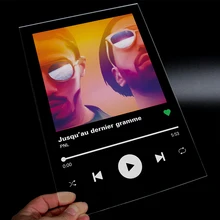 Spotify стеклянное плексиовое Стекло Фото Прозрачный пользовательский лист акриловая доска органическое стекло полиметилметакрилат Spotify стеклянное плексиовое Стекло Фото Прозрачный пользовательский лист акриловая доска органическое стекло полиметилметакрилат