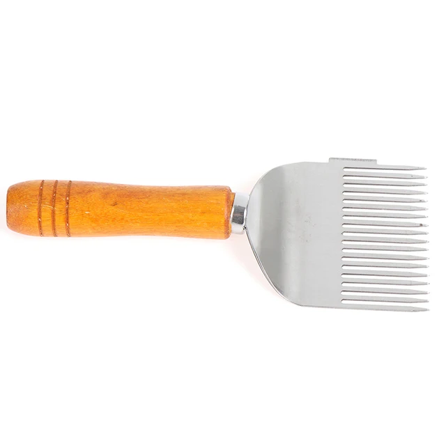 Mézvágó Kaparó Méhkas Mézes Kivágó Villa Fa Fogantyú Méhészszerszámok Méhsejtkaparó Lapáttal - Image 6