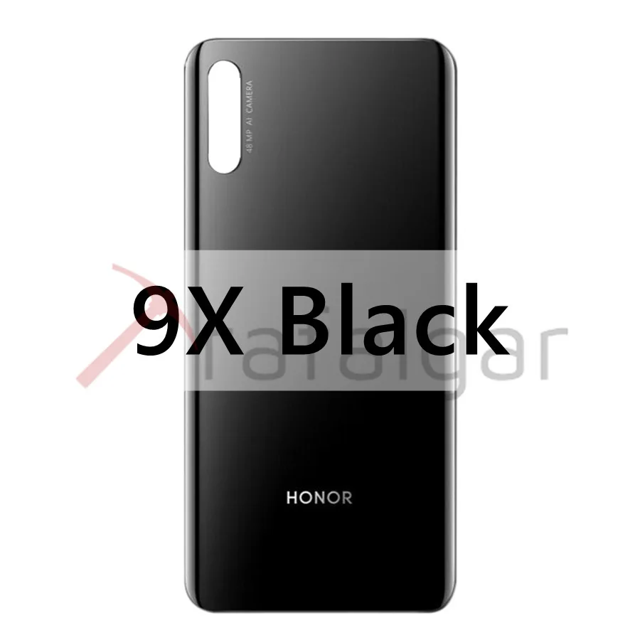 Крышка батарейного отсека для Honor 9X Pro Задняя стеклянная задняя крышка Корпус чехол Замена для huawei Honor 9X Задняя стеклянная крышка