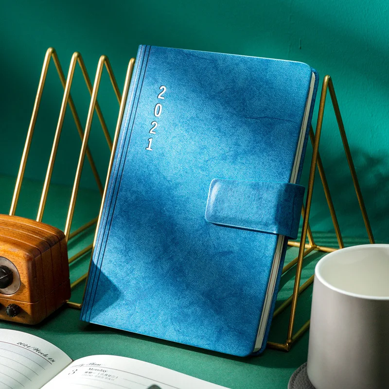 

2021 Planner Agenda Organizer A5 Office Diary Notebook and Journal Weekly Notepad Calendar Daily Plan Note Book Sketchbook Year