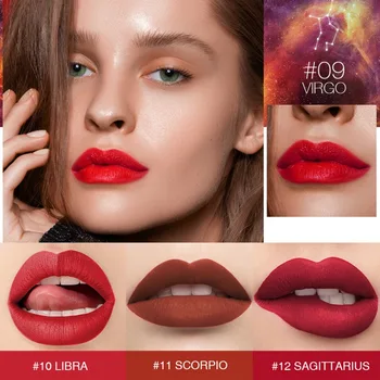 

Velvet 12 Constellation Lipstick professional Lips Makeup Long-lasting Waterproof Lipstick Beauty Lip Makeup New