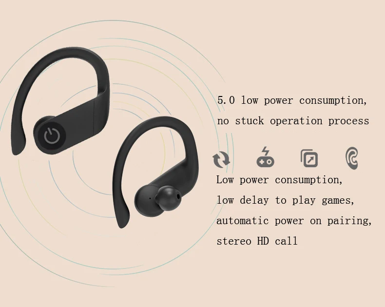 Новинка B5, TWS Bluetooth гарнитура 5,0, ушной цифровой дисплей шумоподавление Бизнес Спорт стерео Беспроводная Bluetooth гарнитура