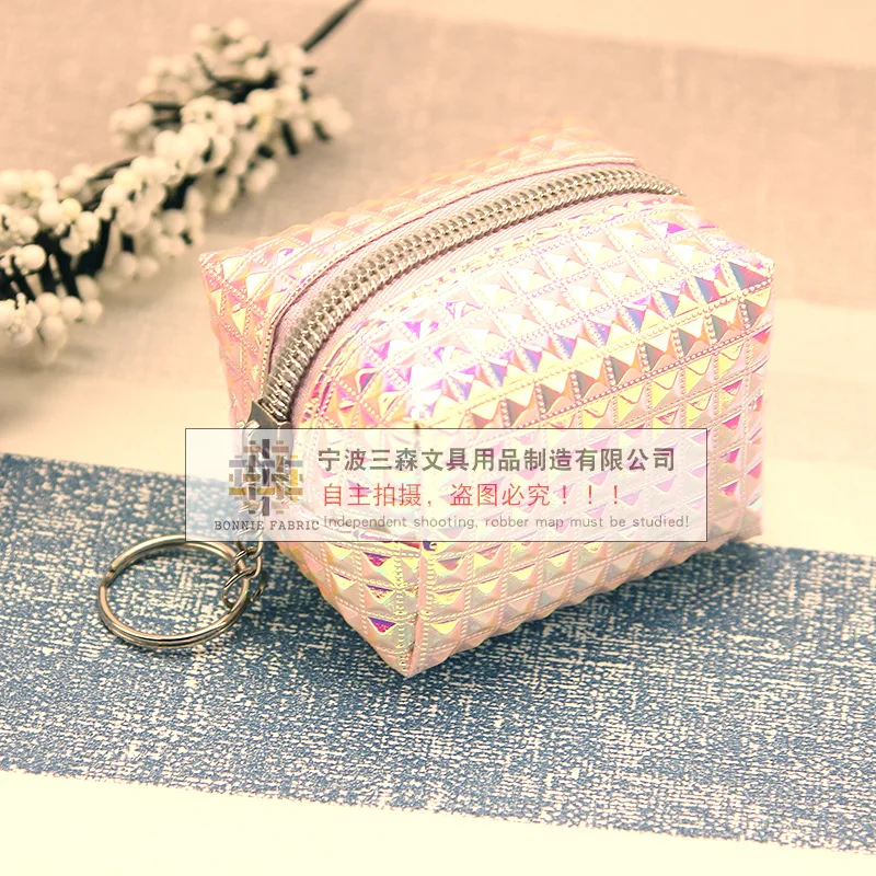 Manufacturers New Style Stereo Laser Purse Children Coin Wallet Waterproof Key-Ring for Women's Wallet Customizable