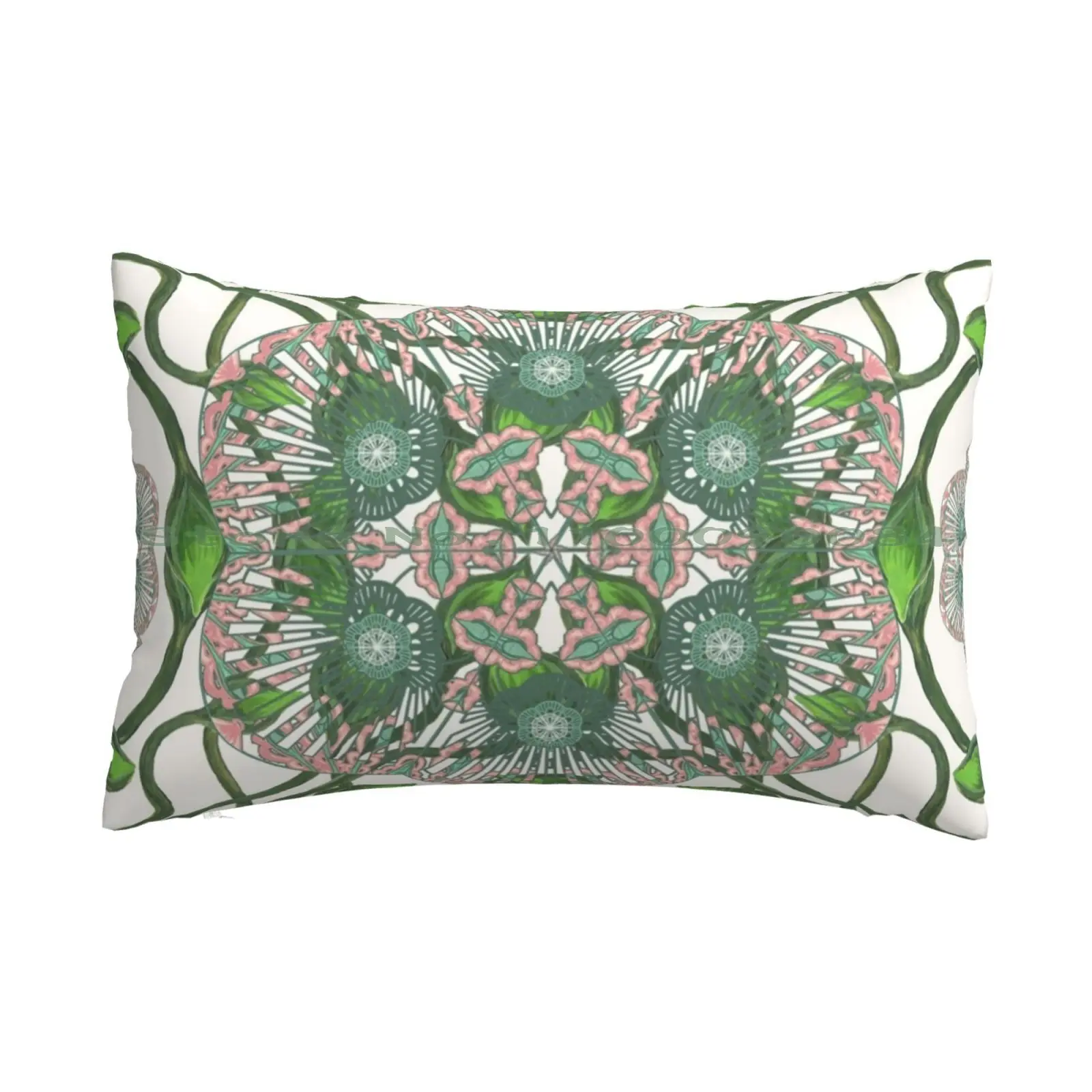 

Organic Sculptures Large Scale Repeat Col001 Pillow Case 20x30 50*75 Sofa Bedroom Art Nouveau Jugendstil Flowers Plants Leafs
