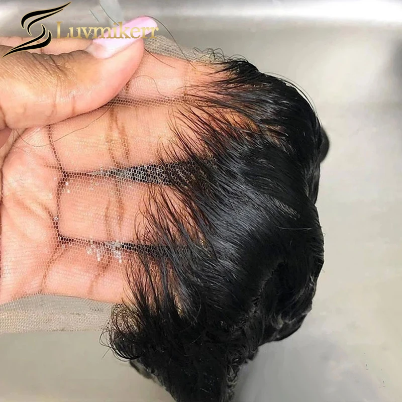 Transparente do Laço do Frontal Reta do Derretimento do Cabelo Peles do Laço 5x5 de hd com o Cabelo do Bebê em Linha Fechamento Humano Completo Arrancado Brasileiro hd Pré 5 de hd com o cabelo do bebê