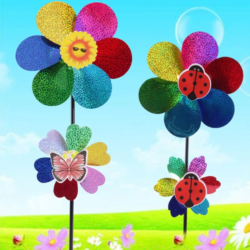 Colorful Sequins Windmill Wind Spinner font b Home b font font b Garden b font Yard