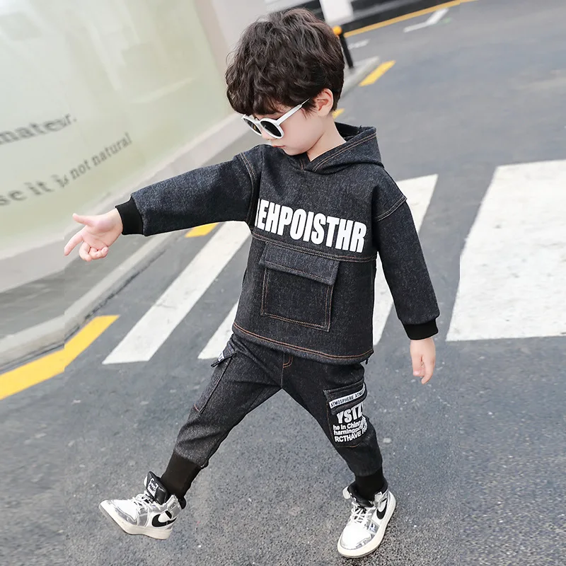 

2019 New Style Fashionable CHILDREN'S Suit BOY'S Fall And Winter Clothes Children Children Front And Back Double Purpose plus Ve