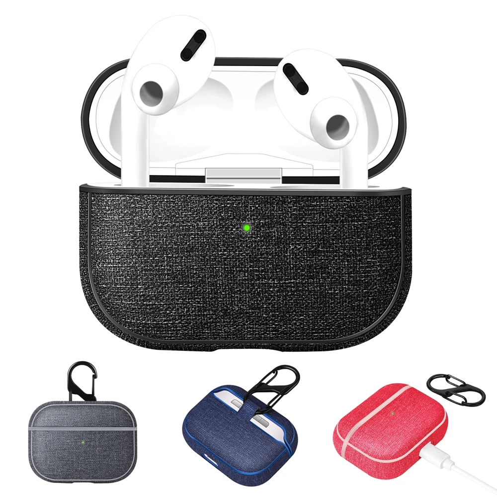 

Earphone Case For AirPods Pro Case PC + PU Full Protective Cover For AirPods Pro 2019 Covers TWS Earphone Accessories for Airpod