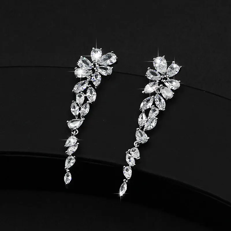 

Drop Earrings Fashion Dangle Jewelry for Women Vintage Branches Long Trendy 2020 korean Luxury Wedding Party Ear