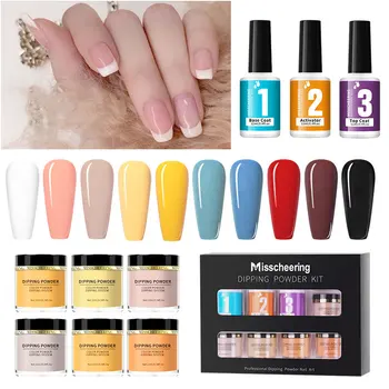 

Dipping Powder Set Nail Holographic Glitter Dip Powder Without Lamp Cure Nail Art Tools Sequins For Design Nails Accessories