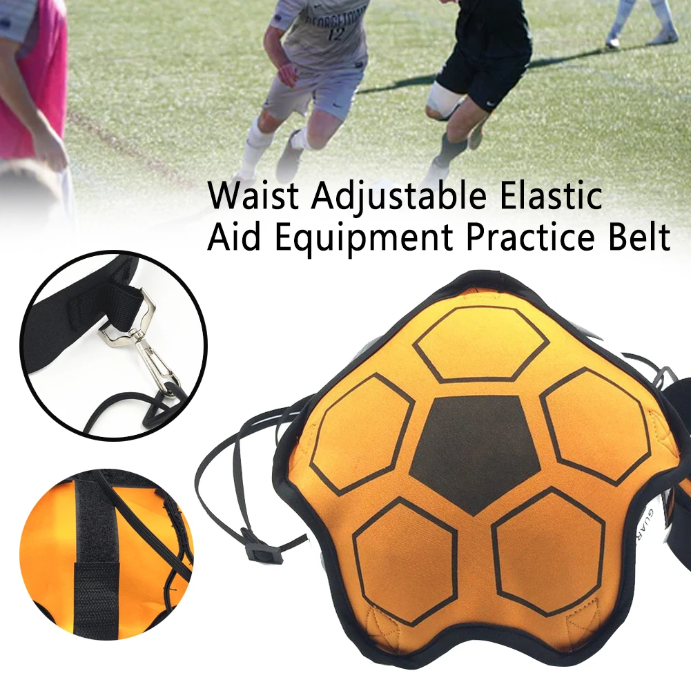 Football Kick Trainer Polyester Aid Equipment Practice Belt Adjustable Elastic Waist Adult Hands Free Auxiliary Sports Strap
