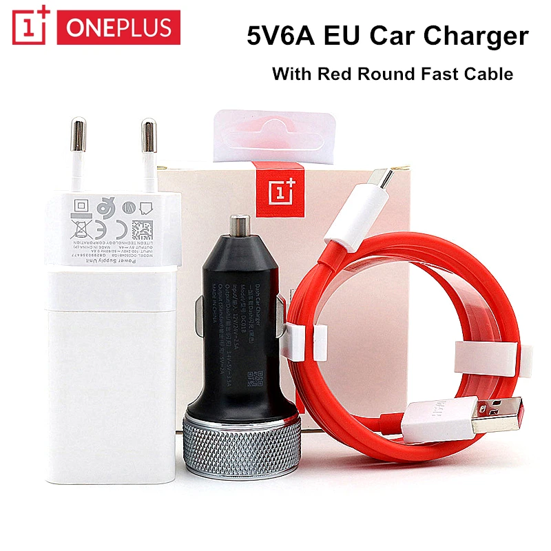 Original Oneplus EU Charger 5V4A car Dash charger For One plus 6T 5/5T/3/3T Dash Charge Adapter Dash 4A USB Charge Type C Cable usb c fast charge