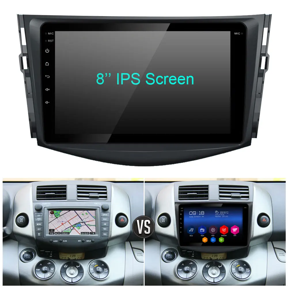 " ips 4G DSP Carplay Android 8 Восьмиядерный 4 Гб ОЗУ 64 Гб ПЗУ RDS автомобильный DVD мультимедийный плеер радио для Toyota RAV4 RAV-4 2006-2012