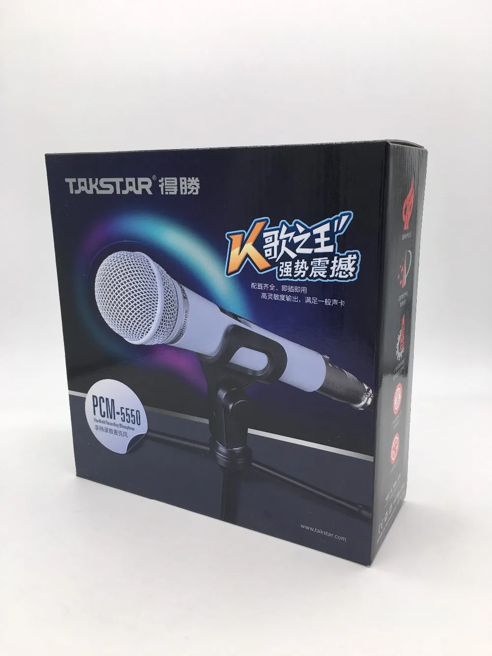 Takstar PCM-5550 проводной 3,5 мм стандартный интерфейс Ручной конденсаторный микрофон для компьютера караоке сети пение песни