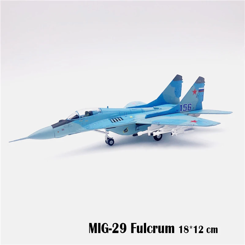 MIG 29 Fulcrum российские ВВС МиГ-29 военный самолет Истребитель модель 1/100 литой самолет коллекция