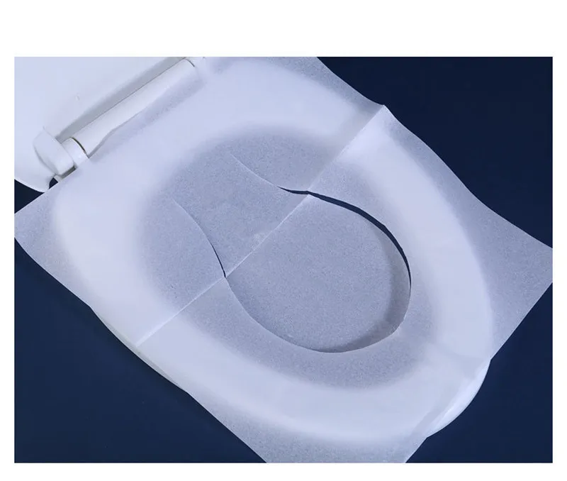

250pcs/Box Disposable Toilet Seat Cover Mat Waterproof Toilet Seat Cushion Paper Soluble Water Travel Camping Bathroom Supplies