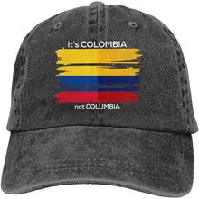 Мужчины женщины регулируемые джинсы бейсболка колумбийский флаг Кепка в стиле хип-хоп