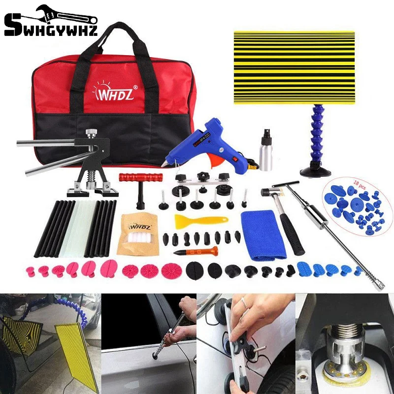 

Car Manual Dent Repair Tool Dent Lifter Bridge Remove with Slide Hammer Hand Tools Set