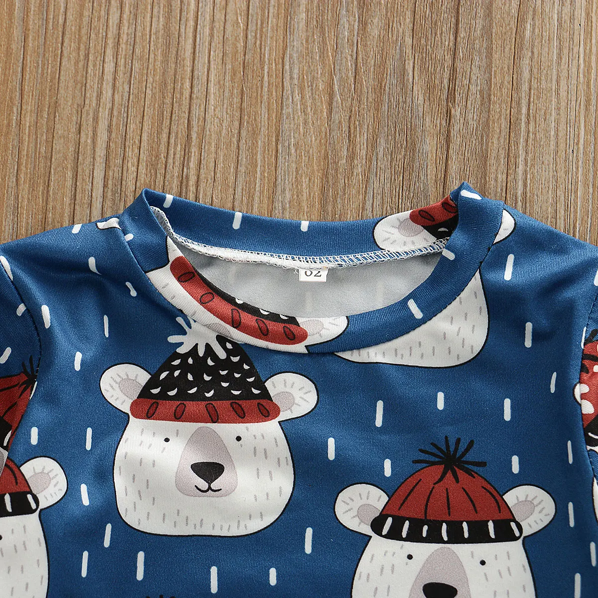 Pudcoco/осенняя одежда для маленьких мальчиков и девочек, пуловеры с длинными рукавами и принтом медведя, топ, футболка, штаны, комплекты зимней одежды