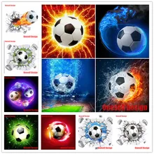 פופולרי 5d יהלומי ציור מלא כיכר/עגול כדורגל 5d יהלומי פסיפס מכירת חג המולד מתנת תמונה של ריינסטון ילדי מתנה(China)