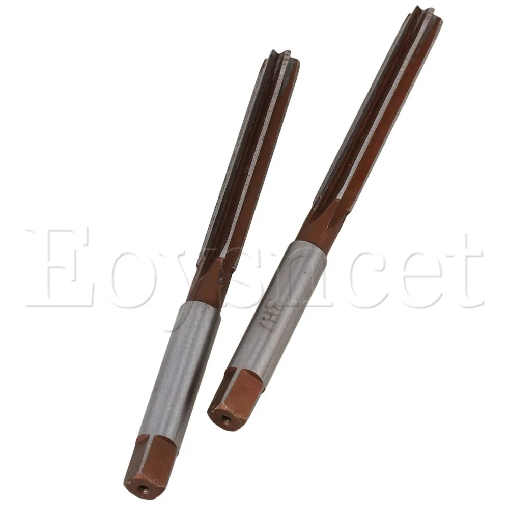 

2pcs H7 8mm x 110mm Cutting Dia High Speed Steel Straight Shank Hand Reamer