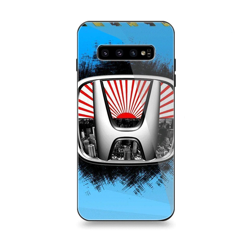 Чехол для телефона Стекло для samsung A40 A50 A10 A20 A30 A60 A70 S10 S7 край S8 S9 Note 8 9 10 плюс Чехол Honda - Цвет: G10