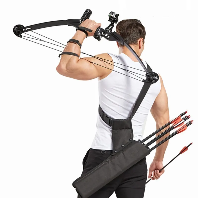 40 LB Powerful Compound Bow Alloy Recurve Arrows Hunting Fishing Set