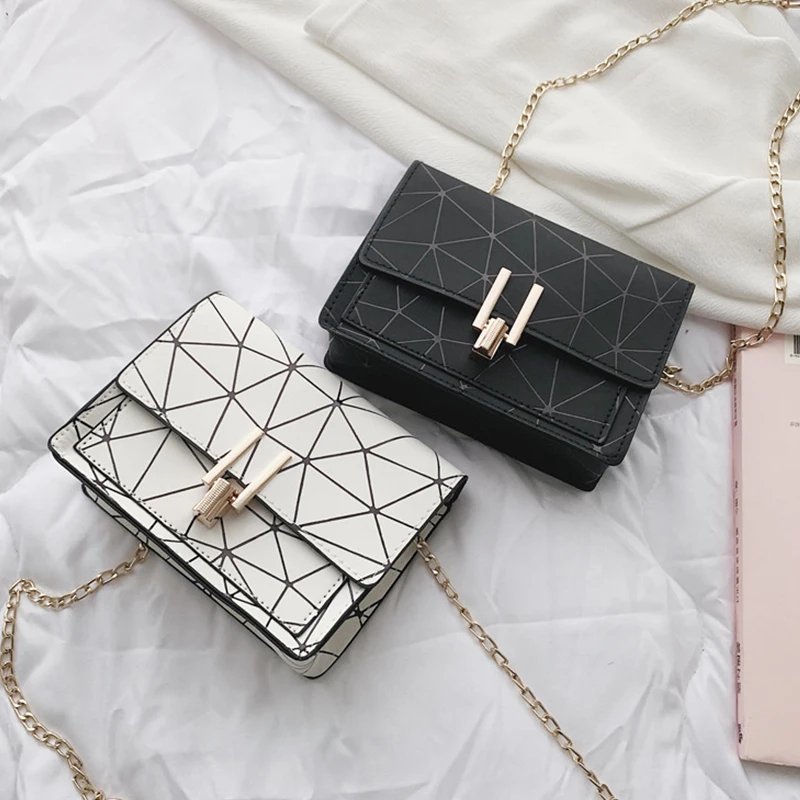 Квадратная женская сумка через плечо из искусственной кожи сумки для женщин