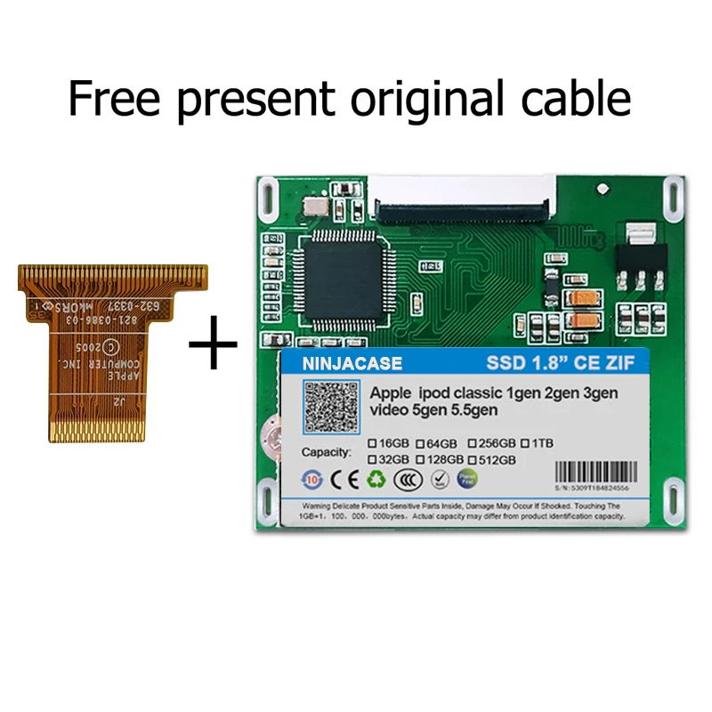 ssd drive 500gb internal NEW 1.8 inch SSD 32G 64G128G 256GB 512G 1TB solid state drivese For iPod Classic 7Gen 160GB REPLACE MK1634GAL MK1231GAL HS12YHA internal ssd for pc