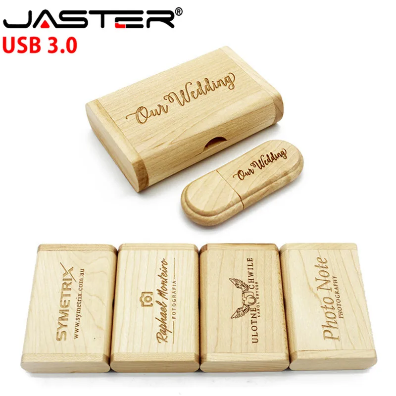 Корабль USB 3 0 высокоскоростной логос клиента деревянная флеш-накопитель клена +