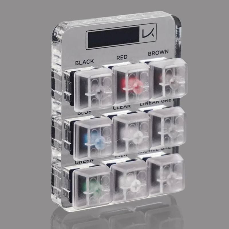 Transparent Keycaps Testing Tool Cherry 9 MX Switches Keyboard Tester