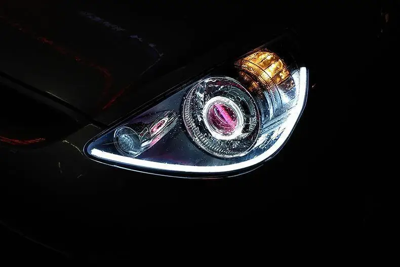Светодиодные дневные ходовые огни Automovil Автомобильные фары 05 06 07 08 09 10 11 для Honda Fit
