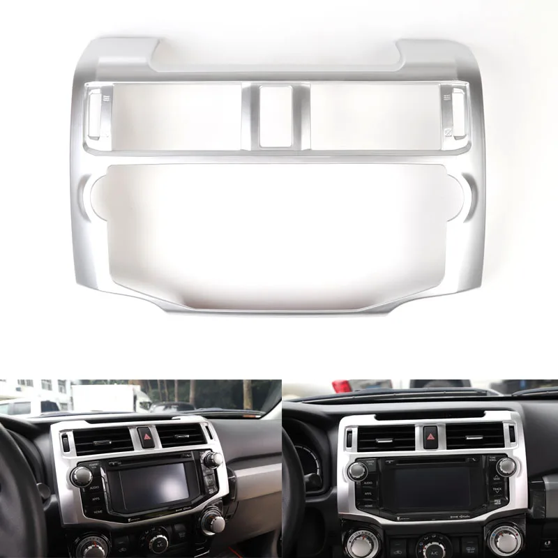 Для Toyota 4runner 2010+ Автомобильный Центральный консоль с gps навигации Панель украшение рамка Крышка Стикеры интерьер автомобиля тюнинговые молдинги