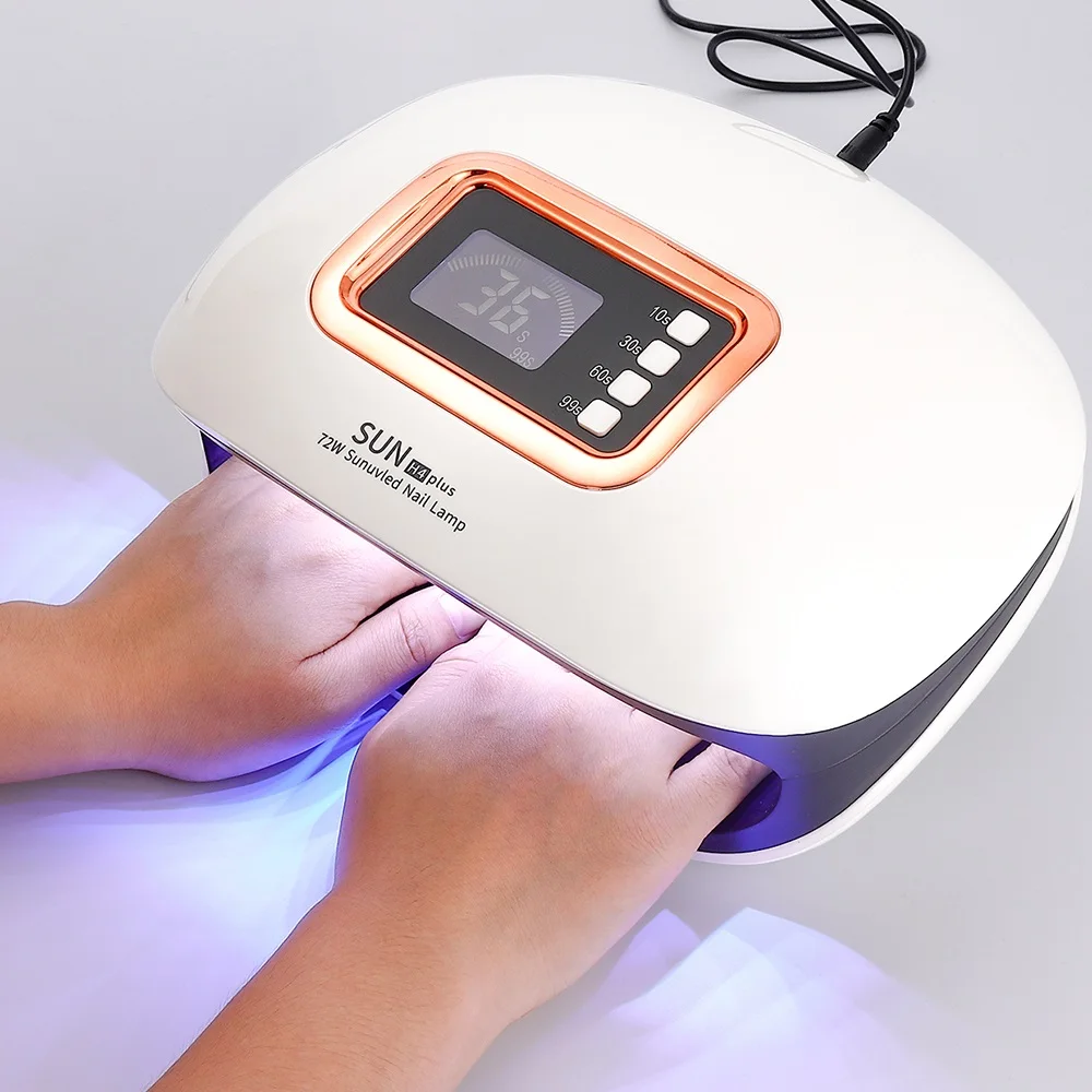 

72W UV Lamp LED Nail Lamp With 36 LEDs Two Hand Lamp Nail Dryer Manicure Curing Nail Gel Polish 10s 30s 60s 99s Auto Sensor