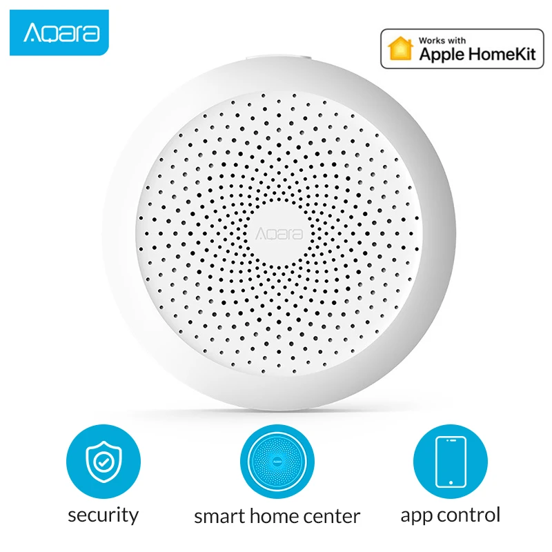 Точечный Aqara концентратор mi Gateway с RGB светодиодный ночной Светильник Smart work с для Apple Homekit и aqara smart App для xiaomi smart
